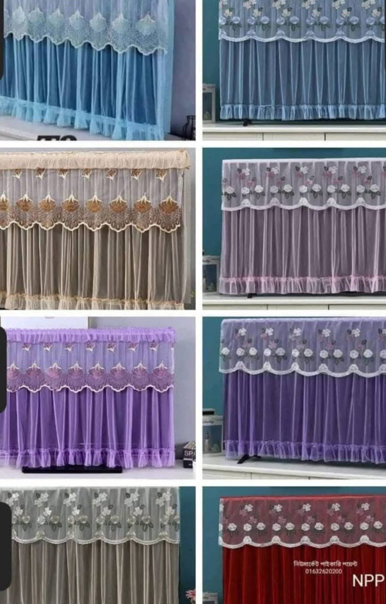 Dustproof TV Cover for   32″ to 85 ″ LED/LCD    200 টাকা সমমূল্যের  আকর্ষণীয় উপহার  রিমোট কাভার ও রিমোট হোল্ডার থ্রি পাচ্ছেন